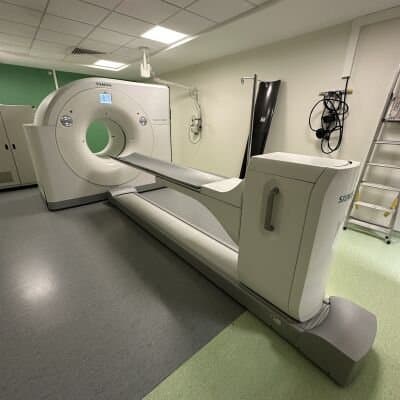 Siemens Biograph Horizon 4R, 16-slice. Gantry and patient table.