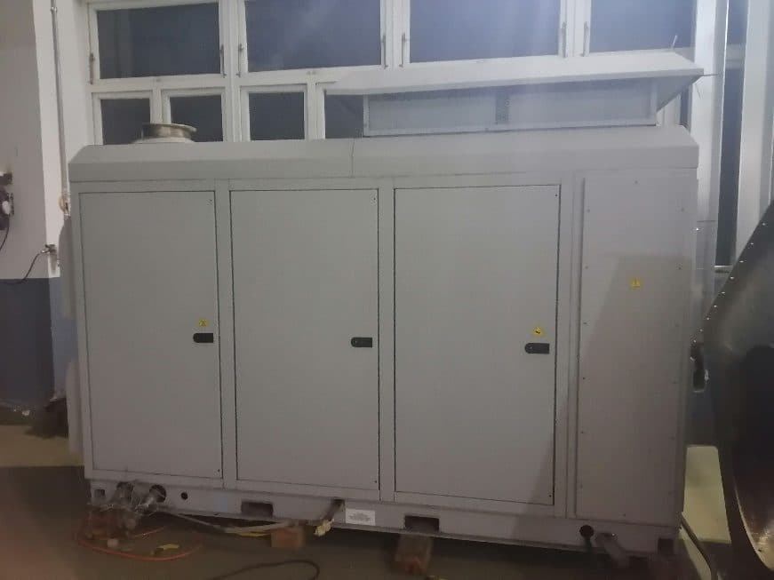 QR-GT100 stationary generator enclosure indoors